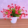 Flores artificiais Phalaenopsis flores falsas decoração sala de estar mesa de jantar arranjo de flores flores plantas verdes pequeno bonsai ornamentos decorações internas e externas