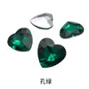 Pedrería de Cristal con Forma de Corazón Irregular y Base Puntiaguda Pedrería de Cristal Materiales para Funda de Teléfono DIY Bolso de Zapatos de Belleza Accesorios de Ropa DIY Pedrería con Forma de Corazón