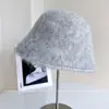 Chapéu de Balde de Pelúcia Levemente Luxuoso para Mulheres no Outono e Inverno Chapéu de Tricô de Lã Australiana Chapéu de Pescador com Borda Enrolada Chapéu de Bacia Fashion Retrô