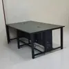 Mesa de Hotel para eSports, Mesa de Cafetería Internet, Mesa de Gabinete de Computadora Moderna, Mesa de Cafetería con Rejilla de Conducto de Aire, Mesa de Computadora