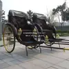 Riquexó para Casamento para Dois, Triciclo de Passageiros Estilo Antigo, Riquexó Tradicional Movido a Humano para Passeios Turísticos, Venda Direta em Xangai