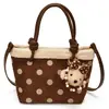 Bolso de mano vintage para mujer, nuevo y popular, de gamuza 2026, bolso cubo exquisito, bolso cruzado de lunares simple y de nicho, moderno