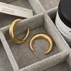 Brincos de Argola de Metal Estilo Frio, Luxo Acessível, Sofisticados, Brincos Elegantes, Novo Estilo, Modernos, Versáteis e na Moda