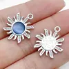 Colgante pequeño con forma de gota de aceite de aleación de girasol de 1 color, creativo, para pulsera, llavero, pendientes, colgante, venta al por mayor