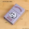 Caixa de Cigarros de Ferro Forjado com Tampa Articulada Caixa de Armazenamento Portátil Concha Protetora para Cigarros Masculinos Porta-Cigarros de Bolso Caixa de Ferro Anti-Pressão para Levar
