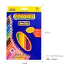 Lápis de Cor à Base de Óleo Caixa com 24 Cores Conjunto para Desenho e Pintura de Estudantes e Crianças Conjunto de Lápis de Cor Atacado