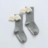 Calcetines para Niños Primavera y Otoño Estilo Coreano Calcetines de Moda para Niños y Niñas Calcetines de Felpa con Alas Calcetines Antideslizantes para Bebé Calcetines para Niños Pequeños