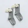 Calcetines para Niños Primavera y Otoño Estilo Coreano Unisex de Caña Media Calcetines de Moda Calcetines Holgados con Alas Calcetines Antideslizantes para Piso de Bebé Calcetines para Niños Pequeños