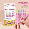 Set de Plumas para Uñas, Adecuado para Principiantes, Fácil de Usar, Suave y Conveniente para el DIY Diario, Set de Plumas de Pintura para Uñas Multicolor