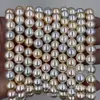 Perlas Redondas Shijia de Color Mixto de Alta Calidad, Cuentas Sueltas para Pulsera, Collar, Accesorios de Joyería, Cuentas Semi-Terminadas al por Mayor