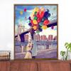 Paisaje DIY pintura al óleo digital planta pintura pintada a mano flor pintura decorativa pintada a mano pintura al óleo de pared relleno LY