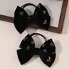 Tejido de Encaje Nuevo Europeo y Americano Transfronterizo Cinta con Hilo Lazo Pinza para Cola de Caballo Pinza para el Cabello de Niña Corazón Pinza Lateral