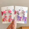 Clip de oreja de Kulomi Clip de oreja para niños Dibujo animado Sin agujeros en las orejas Pendientes anti-dolor para niñas Pendientes de niña Pequeña joyería Clip de oreja