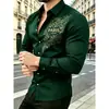 Nova Camisa Masculina de Manga Longa com Estampa 3D Outono 2026 Primavera e Outono SHEIN AliExpress Moda Transfronteiriça Tendência Top