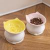 Tigela de Cerâmica para Gato com Pernas Altas, Comida Lenta, Anti-Engasgo, Proteção para o Pescoço, Anti-Tombamento, Boca Inclinada, Tigela de Arroz para Gato e Cão de Estimação, Comida para Gato, Tigela para Comida de Gato