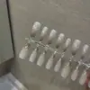 Uñas Portátiles de Neón Sirena Piezas de Uñas Pre-Hechas Gradiente Rubor Brillo Pegatinas de Uñas Removibles Uñas Postizas Venta al por Mayor