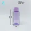 Garrafa quadrada PET de pequena capacidade 40/50/60ML, diâmetro de 20mm, garrafa plástica para amostras de água, loção, hidrolato e essência