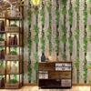 Novo papel de parede autoadesivo com listras verticais de folhas verdes, fundo de parede ao vivo para sala de estar, sala de jantar, papel de parede decorativo, adesivo de parede vintage com textura de madeira