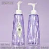Botella Personalizada de 620 ml Classy Care Forma de Cono Rombo Botella para Detergente de Ropa Agua para Cuidado del Cabello Gel de Ducha Acondicionador Botella Vacía