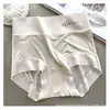 4020 Nylon Seda de Hielo Sin Costuras Cintura Alta Verano para Mujer Entrepierna de Algodón Delgado Transpirable Calzones Sencillos para Niñas