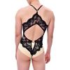 Bodysuits Sexy Masculinos Corset Gay Pijama Renda Transparente Costas Nuas Macacão Roupas Eróticas