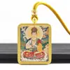 Tangka Dorado Pintado a Mano Doce Santos Patronos del Zodiaco Samantabhadra Colgante de Tangka Estable Collar de Tanka para Hombres y Mujeres Venta al por Mayor