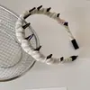 Diadema Pinza para el Cabello de Caña Alta con Dientes, Antideslizante, Estilo Coreano, Tejido de Cuadros Versátil, Nuevo Modelo 2026, Accesorio para el Cabello para Peinar
