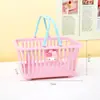 Pequena Cesta de Armazenamento para Crianças, Cesta de Armazenamento Plástica Portátil Multifuncional de Desenho Animado para Mesa, Cesta de Armazenamento Criativa Fofa para Diversos Itens