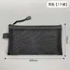 Estilo Coreano Bolsa de Papelaria Transparente Simples Bolsa de Armazenamento de Malha Portátil Estojo Grande para Lápis de Estudante Para Provas do Ensino Fundamental II e Ensino Médio