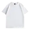 Camiseta 180g 100% Algodão para Homem, Versátil de Verão Casual Pesada Manga Curta Lisa Branca Caimento Solto Camiseta Base Top