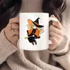 Taza de Cerámica de 11 oz con Temática de Halloween Taza Mágica de Bruja para Café Leche Agua
