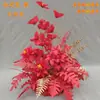 Nuevo arreglo floral de boda de gran formato, flor de seda, producto terminado, arreglo floral de eucalipto, guía de pasarela, arte floral de boda