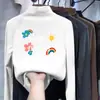 Ropa interior térmica para niñas con forro polar, cuello alto medio, top cálido para niños mayores, ropa interior de otoño e invierno, camiseta de manga larga para estudiantes, ropa para niños