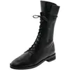 Botas Martin de piel auténtica para mujer, nuevo modelo de principios de otoño 2026, botas de media caña estilo británico, botines populares de estilo europeo, botas blancas