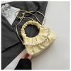 2026 Nuevo Bolso de Nube Plegado Texturizado Perlado de Gama Alta Bolso Transversal de Axila Transfronterizo Bolso de Hombro Cruzado Versátil de Nicho
