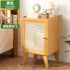 Mesita de noche minimalista pequeña para apartamentos pequeños, mueble de noche ultradelgado, armario de almacenamiento, mesa auxiliar multifuncional para uso doméstico
