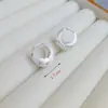 Pendientes de Plata de Ley 925 con Aguja Elegante de Alambre Dibujado para Uso Diario con Sentido de Diseño Sentido Avanzado Arete Hebilla de Oreja Joyería para Mujeres