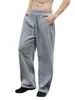 Calça de Moletom Masculina Europeia e Americana Amazon 2026 Cintura com Cordão Perna Reta Larga Solta Longa Calça Esportiva com Bolsos