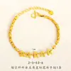 Pulseira de Trevo de Quatro Folhas Oca Banhada a Ouro 24K com Design de Gelo Triturado Cintilante, Mesmo Estilo das Lojas de Joias, para Mulheres, Sensação Luxuosa e de Alto Padrão