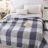 Algodón Lavado al por Mayor Verano Siesta Aire Acondicionado Colcha, Color Sólido Estampado Regalo Promocional Colcha de Verano, Estilo Delgado Fresco y Ligero