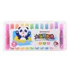 Plumón acuarela lavable de punta suave Jinwannian 12 colores 24 Colores Traje de plumones de punta gruesa para pintura con pincel infantil para estudiantes