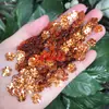 Lentejuelas de flor de ciruelo de cinco pétalos de 10 mm, cuentas con agujero central cortadas a láser, accesorios para el cabello hechos a mano de estilo étnico, suministros para ensartar cuentas DIY