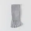 Calcetines de Cinco Dedos para Hombre Calcetines Cortos de Verano Delgados Algodón Puro Gasa Absorbentes de Sudor Desodorantes Antibacterianos Malla Transpirable Calcetín para Dedos