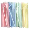 Amazon Transfronterizo Pajitas de Codo Desechables Coloridas para Fiesta Catering Latas 100 Piezas Pajitas Coloridas