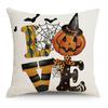 Nova Fronha de Halloween Estampa de Desenho Padrão de Linho Fronha Decorativa para Sofá de Casa Capa de Almofada Fronha
