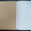 Caderno Kraft A5 para Lição de Casa de Estudante Capa Kraft Idioma Chinês Página Única Diário Semanal em Inglês Caderno Unificado de Matéria Escolar
