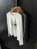 Conforto sem esforço!~Blusa de manga comprida com estampa retrô americana para mulheres, nova blusa básica de outono com gola redonda