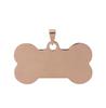 Placa de Identificación para Mascotas de Acero Inoxidable Transfronteriza DIY Grabada Placa para Perro Láser Grabado Colgante Simple que No se Desvanece