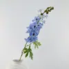 Tallo Individual de Delfinio de Flor Grande 88cm de Alto Calidad al por Mayor Fotografía Comercio Electrónico Showroom Transfronterizo Arreglo Floral para Sala de Estar Simulación