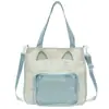 Bolsa de Tutoría para Estudiantes Transfronteriza Estilo Japonés Gato Lindo Bolso de Hombro Bolsa Ita de Anime Bolsa para Uniforme Jk Bolso Cruzado para Viajero
